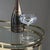 Audrey 4-Piece Set Hand Etched Coupe Glasses, Blue Luster For Sale - Image 4 of 8