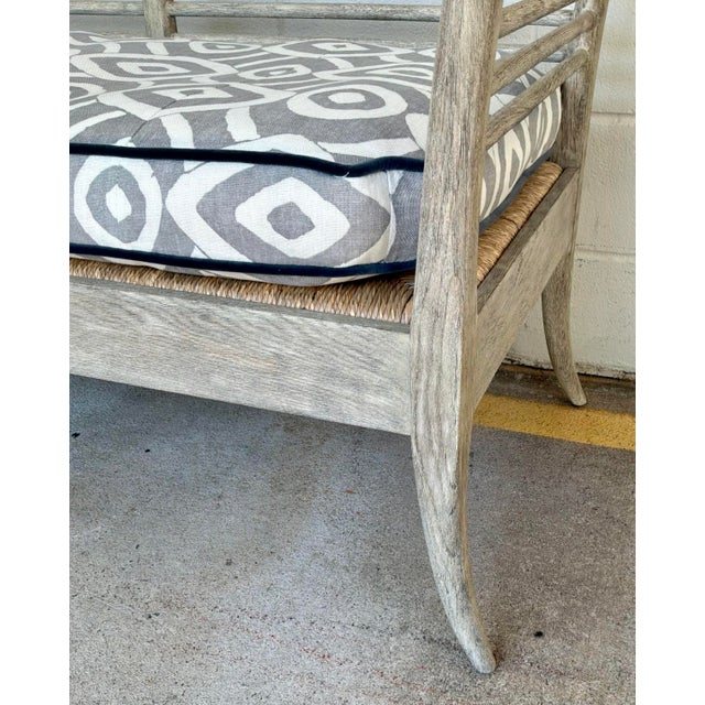 2020s Jonathan Charles Gray Oak Toby’s Sofa For Sale - Image 5 of 9