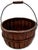 Great Antique American Hand Made Steam Bent Oak Maine Apple Farm Gathering Basket With Excellent Patina For Sale - Image 14 of 18
