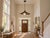 Ruffle Brass Pendant Light, Wavy Kitchen Island Lamp With Alabaster Globe For Sale - Image 10 of 15