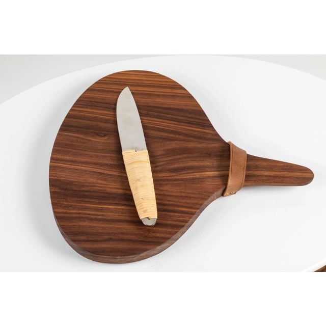Wood Carl Auböck Walnut Board and Cheese Knife For Sale - Image 7 of 12