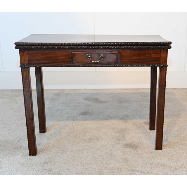 You are viewing a refined george ii card table in mahogany purchased from a private residence in london's chiswick top...
