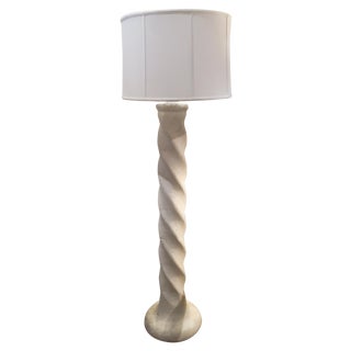 Mid-Century Swirl Floor Lamp For Sale