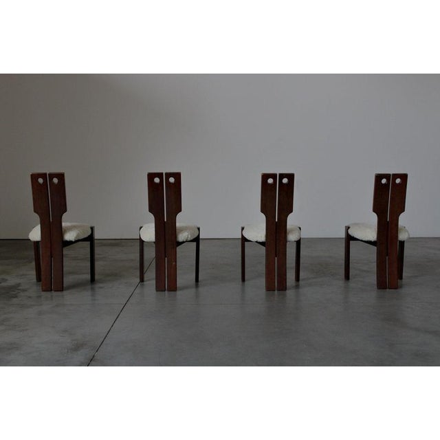 Textile Fishtail Dining Chairs, Germany, 1970s, Set of 4 For Sale - Image 7 of 12