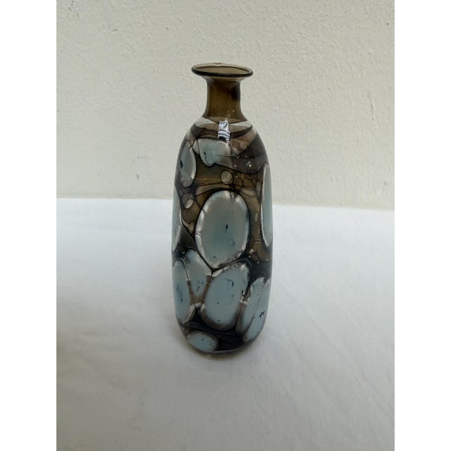 Mid-Century Modern Glass Vase attributed to Pavel Molnar, 1970s For Sale - Image 3 of 8