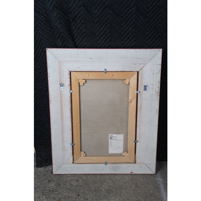 Textile 20th Century Italian Still Life Oil Painting Pitcher & Fruit Gilt Frame For Sale - Image 7 of 13