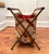 Wood Mid-Century Modern Boho Chic Collapsible Sewing Basket/Magazine Rack For Sale - Image 7 of 12
