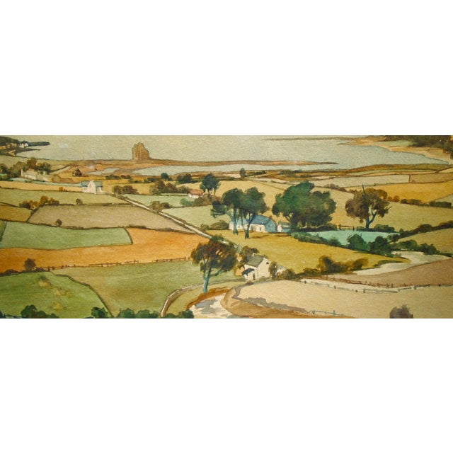 English "Loch Ranza Bay, August 1924" Original Watercolor Painting For Sale - Image 3 of 6