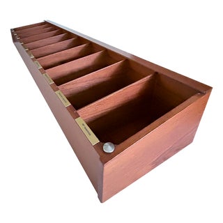 Large Vintage Storage Shelf in Teak, 1960s For Sale
