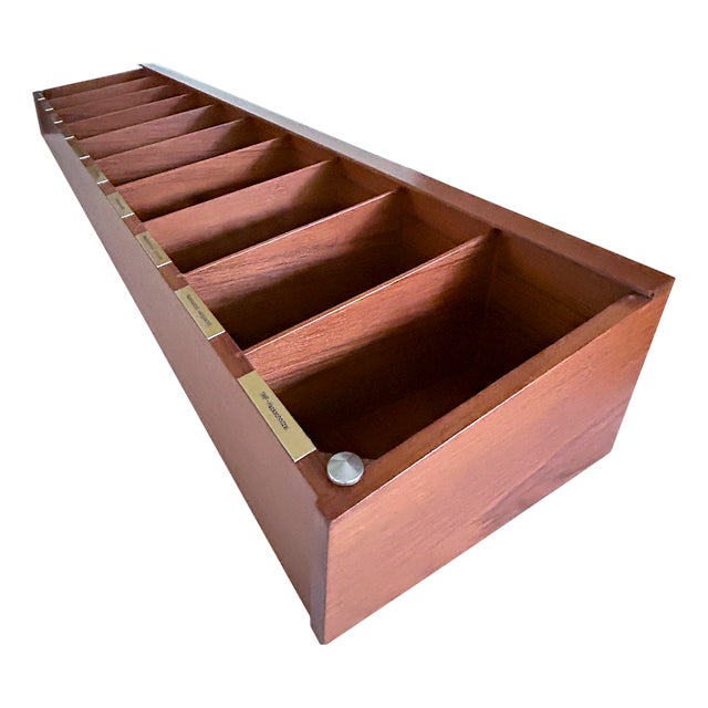 Large Vintage Storage Shelf in Teak, 1960s For Sale
