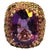 Bochic "Orient" Vintage Diamond, Amethyst & Sapphire Ring Set In 18K Gold & Silver For Sale - Image 15 of 18