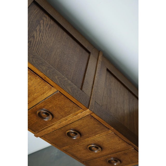 English Oak Apothecary Cabinet, 1930s For Sale - Image 10 of 13