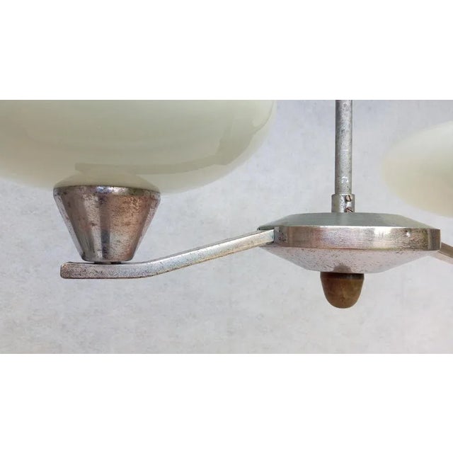 Metal Vintage Type 502/2 Chandelier from Lidokov For Sale - Image 7 of 15