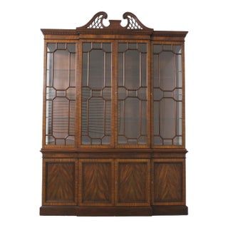 Henkel Harris #2368 Mahogany 4 Door Breakfront For Sale