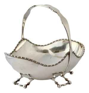 Silver-Plate Basket, Christopher Dresser