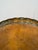 Large Vintage Engraved Brass Tray With Botanical Decoration and Scalloped Rim For Sale - Image 10 of 13