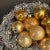 Vintage Gold Mercury Glass Christmas Ornaments- Set of 17 For Sale - Image 4 of 10