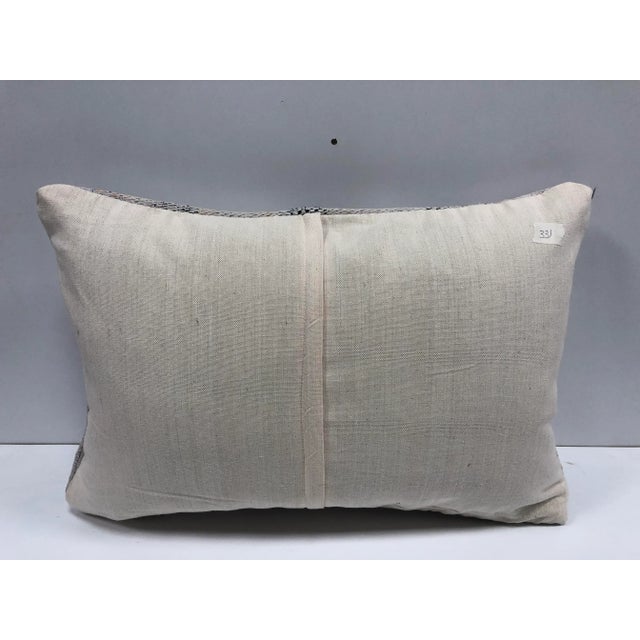 Traditional Turkish Handmade Vintage Kilim Sofa Pillow Cover For Sale - Image 4 of 6