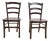 Glazed Wooden Chairs, Set of 2 For Sale