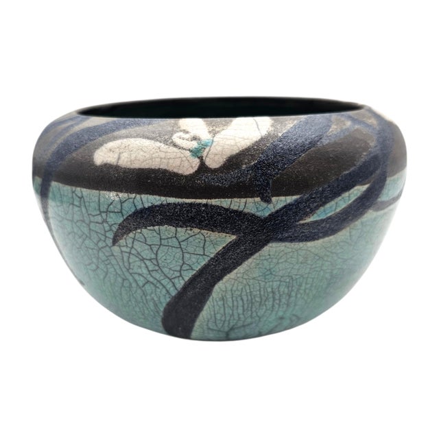 Ceramic Joy Imai Studio Ikebana Ceramic Bowl, Palo Alto, 7.5" For Sale - Image 7 of 12