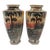 Pair Antique Nippon Imperial Mark Hand Painted Landscape Vases Moriage Gilt Porcelain 9.5” For Sale - Image 13 of 18