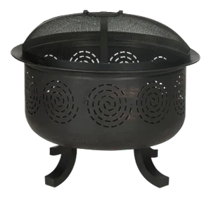 Byron Fire Pit in Copper & Black