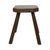 Brutalist Rustic Wood Milk Stool For Sale - Image 12 of 15