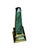 Hollywood Regency Tall Vintage Faux Malachite and Brass Obelisk Sculpture For Sale - Image 3 of 4