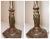 Metal Antique Bronze Clad Glass Figural 4 Graces Putti Polychromed Electric Table Lamp For Sale - Image 7 of 12