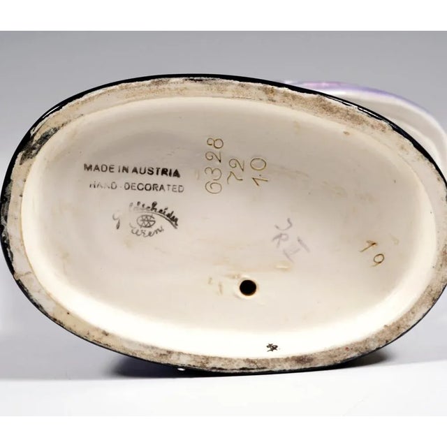 1930s Elegant Lady with Cufflink Figurine by Claire Weiss for Goldscheider Manufactory of Vienna, 1932s For Sale - Image 5 of 6