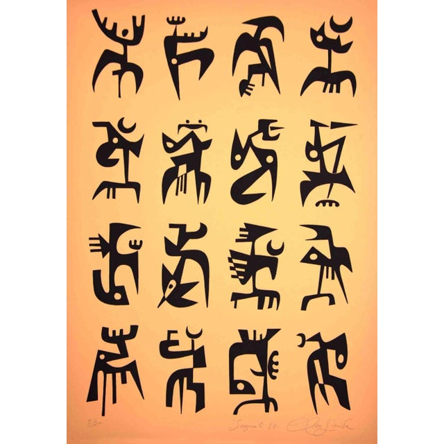 Signals is an original artwork realized in 1984 by the Italian Contemporary artist Leo Guida (1992 - 2017). Original...