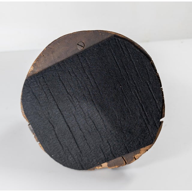 Brown 20th Century Rustic Burlwood Rootwood Wine Coaster For Sale - Image 8 of 8