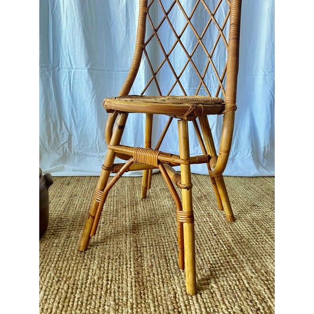 Vintage Rattan Chair, 1960s For Sale - Image 10 of 12