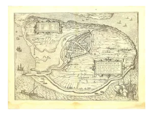 Franz Hogenberg - Brielle Den Briel - Etching - Late 16th Century