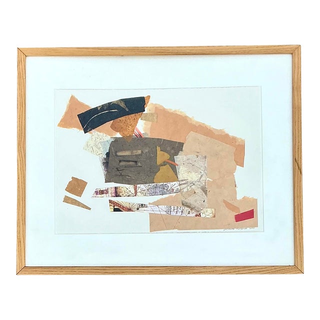 Vintage Boho Original Collage on Paper For Sale