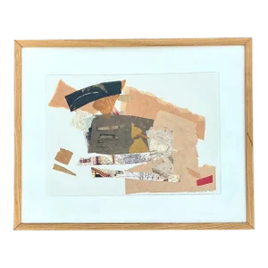 Vintage Boho Original Collage on Paper
