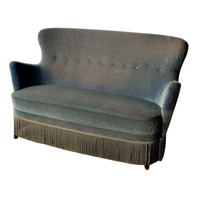 Vintage Danish Terciopelo Sofa For Sale
