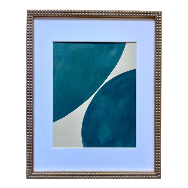 2026 "Mare" Abstract Minimalist Painting on Paper by Artist r.k. Red For Sale