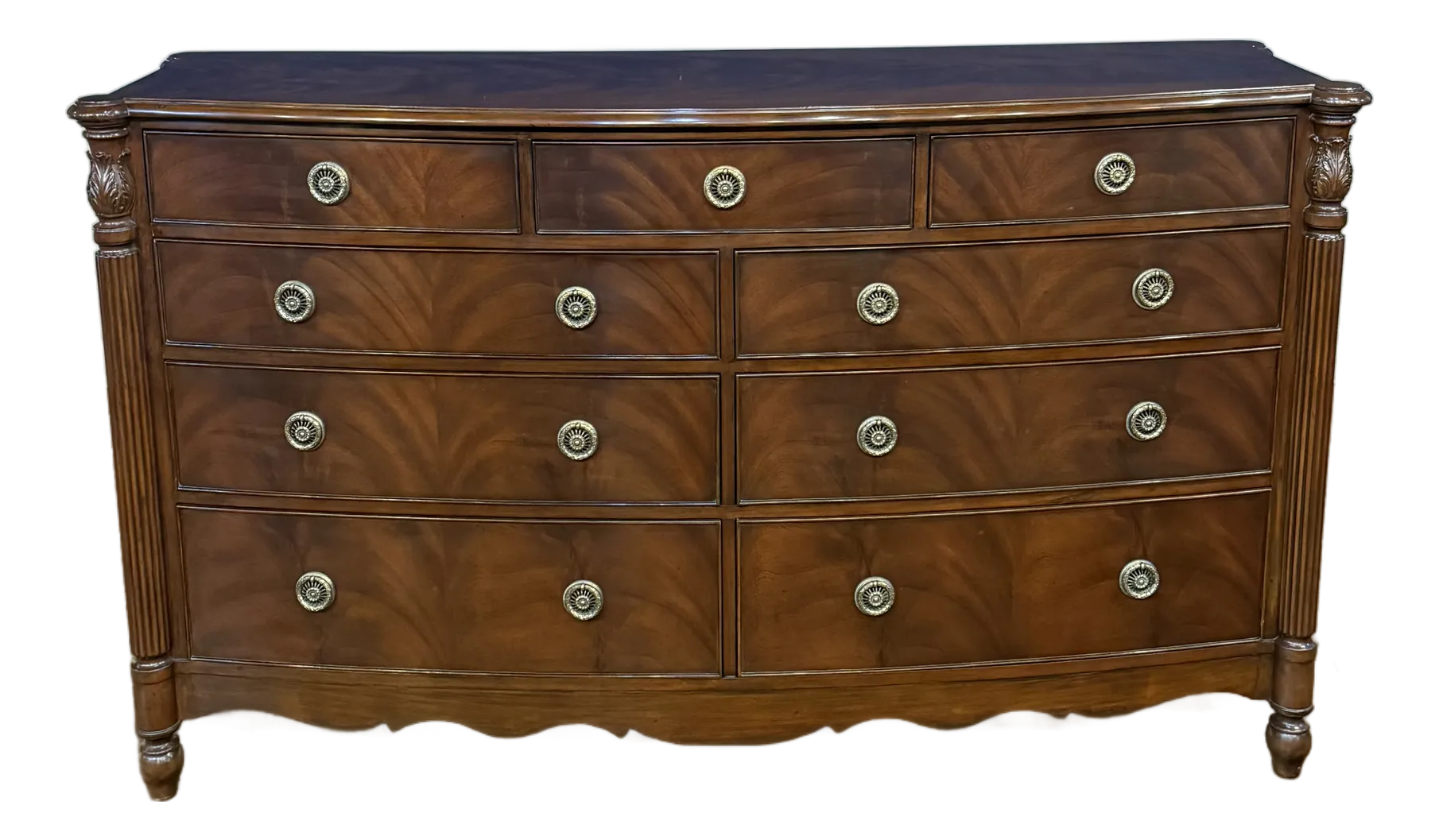 vintage bow front dresser Hepplewhite Bowfront Chest Traditional Mahogany 1920's Antique Bowfront