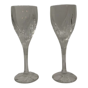 1990s Primrose Gorham Crystal Goblets - Set of 2