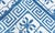 Modern Dhurrie White With Navy Blue Cotton Rug "Aegean Star" For Sale - Image 4 of 7