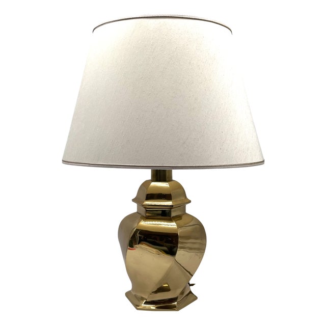 Large Hollywood Regency Twisted Brass Table Lamp by Gomiero, Italy, 1970s For Sale