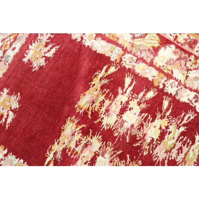 Cherry Red Antique Turkish Melas Rug, Early 20th Century - 3'2" x 5'7" For Sale - Image 4 of 18