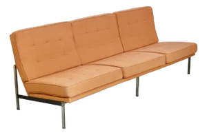 1960s Mid Century Modern Knoll Parallel Bar Sofa Model 53 by Florence Knoll