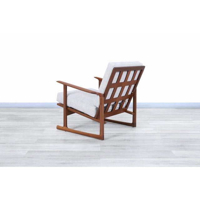 1960s Danish Modern Walnut Lounge Chairs by Ib Kofod Larsen for Selig - a Pair For Sale - Image 10 of 13