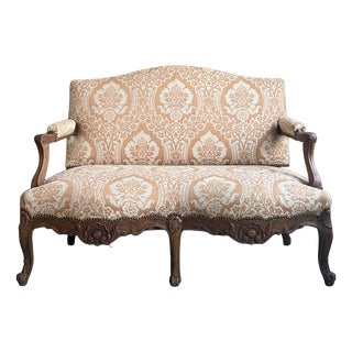 Antique Louis XV Two-Seater Bench For Sale