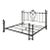 Vintage Elliott’s Designs California King Iron Bed – Made in California For Sale