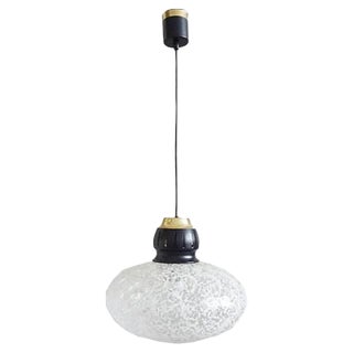 Glass Pendant Lamp, 1960s For Sale