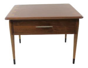 1970s Mid Century Modern Lane Walnut Occasional Table