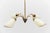 Gold Mid-Century Modern Four-Armed Brass Sputnik Lamp, 1950s For Sale - Image 8 of 13